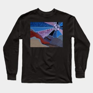 Patchwork Moon Long Sleeve T-Shirt